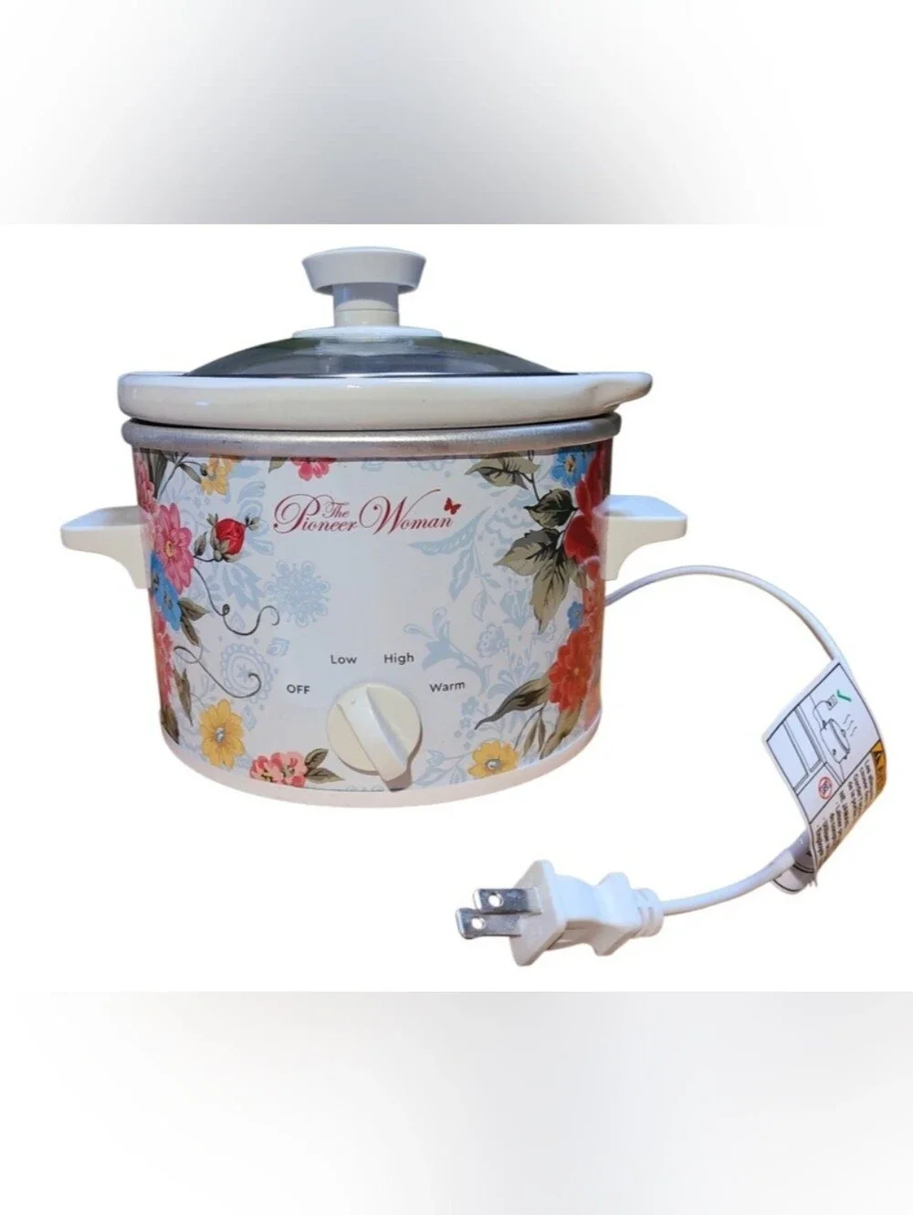 The Pioneer Woman Floral 1.5 qt Slow Cooker Crock PotCapacity: 1.5 quarts
